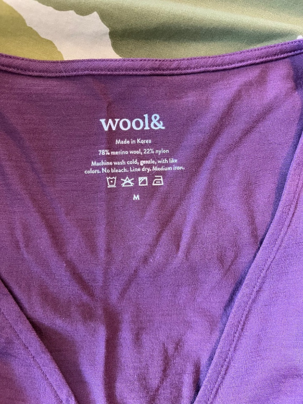 Wool& Natalia Wrap in Rosewood Size M - Picture 2 of 3